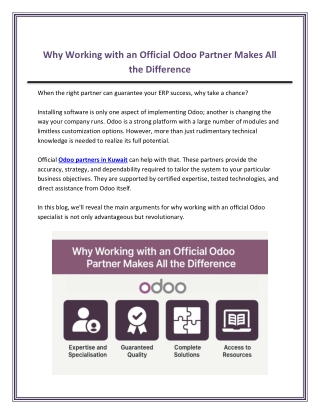 Why Working with an Official Odoo Partner Makes All the Difference