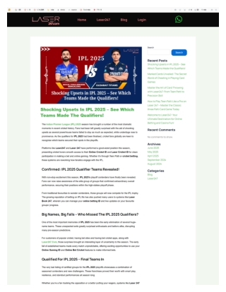 IPL 2025 Shocking Upsets See Which Teams Qualified Now