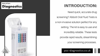 Abbott Oral Fluid Testing Kit Online