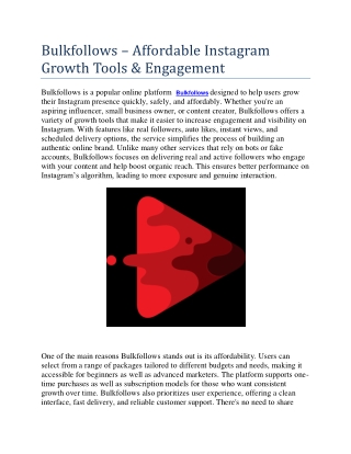 Bulkfollow