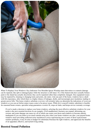 Is It Time To Replace Windows? 7 Signs You Shouldnt Overlook