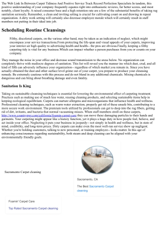 Business Carpet Treatment: Preserving Your Business Setting