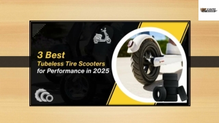 3 Best Tubeless Tire Scooters for Performance in 2025