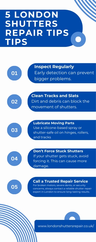 5 Shutters Repair tips - London Shutters Repair