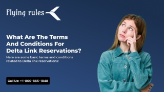 What Are The Terms And Conditions For Delta Link Reservations?