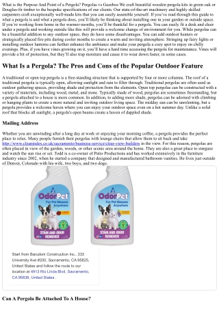 What Is a Pergola and How Does It Differ From an Arbor?