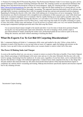 Rug Discolorations 101: How Expert Cleansing Can Get Rid Of The Toughest Places