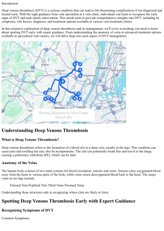 Spotting Deep Venous Thrombosis Early with Expert Guidance