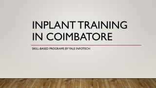 Inplant Training in Coimbatore
