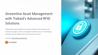 Trakaid’s RFID System for Real-Time Asset Control