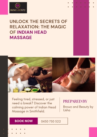 The Secrets of Relaxation: The Magic of Indian Head Massage