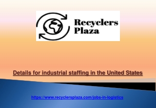 Details for industrial staffing in the United States