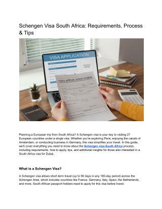 Schengen Visa South Africa_ Requirements, Process & Tips