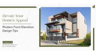 Elevate Your Home’s Appeal Modern Front Elevation Design Tips