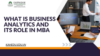 What Is Business Analytics and Its Role in MBA