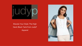 Sleek High Neck Black Tank for Versatile Style