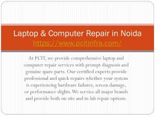 Laptop & Computer Repair in Noida