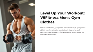 Men's gym clothes | V9Fitness
