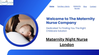 Maternity Night Nurse London
