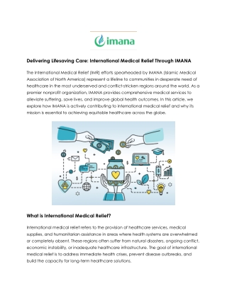 Making a Global Impact Through International Medical Relief