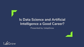 Is data science and Artificial Intelligence a good career
