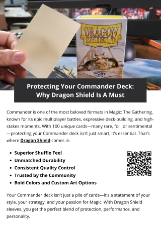 Protecting Your Commander Deck Why Dragon Shield Is A Must