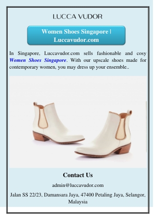 Women Shoes Singapore | Luccavudor.com