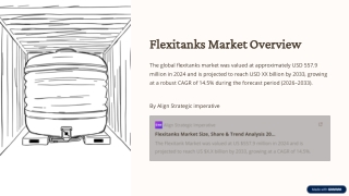 Flexitanks Market Outlook 2025: Emerging Trends and Technologies