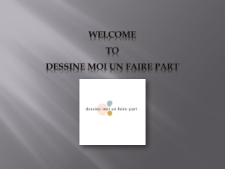 Faire-Part Original | Créations Uniques | Dessine-moi un Faire-Part
