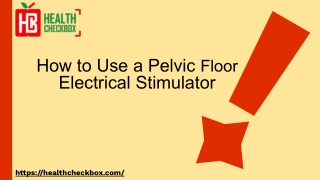 A pelvic floor electrical stimulator is a medical device that uses gentle electr