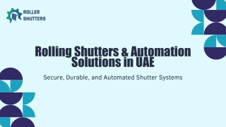 Rolling Shutters in UAE | Security Grills & Shutter Motors by RollingShutterUAE.
