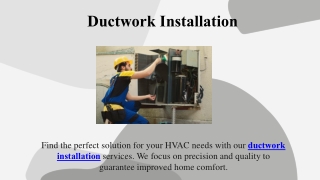Ductwork Installation