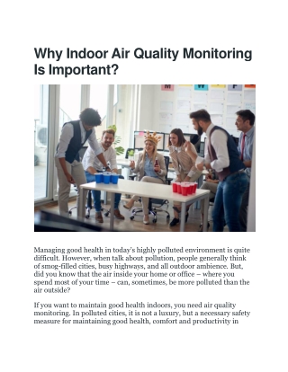 Enhance Health with Indoor Air Quality Sensors by AQA