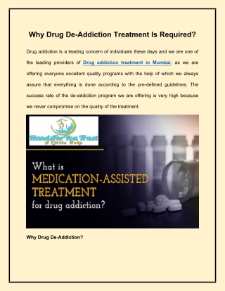 Drug Addiction Treatment In Mumbai