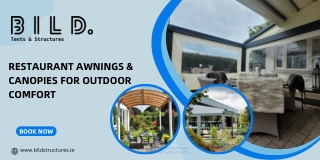 Restaurant Awnings Canopies for Outdoor Comfort