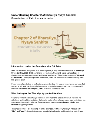 Understanding Chapter 2 of Bharatiya Nyaya Sanhita_ Foundation of Fair Justice in India