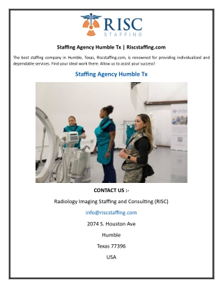 Staffing Agency Humble Tx | Riscstaffing.com