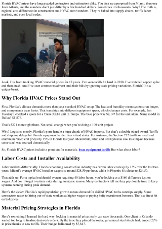 Regional Price Variations: Florida vs Rest of US