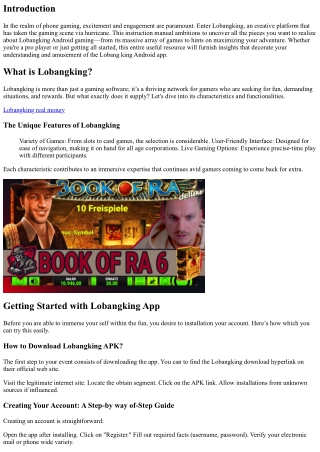 Unlocking Fun: The Ultimate Guide to Lobangking Android Gaming