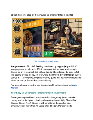 The Bitcoin Breakthrough eBook_ Your Simple Roadmap to Smarter Bitcoin Investing in 2025