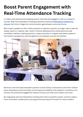 Boost Parent Engagement with Real-Time Attendance Tracking