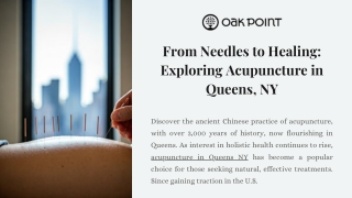 From Needles to Healing: Exploring Acupuncture in Queens, NY