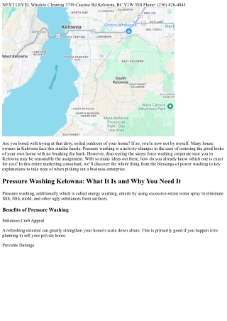 Finding the Best Pressure Washing Company Near You in Kelowna