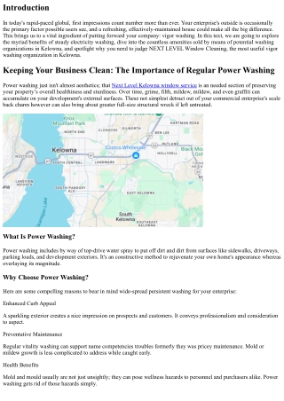Keeping Your Business Clean: The Importance of Regular Power Washing