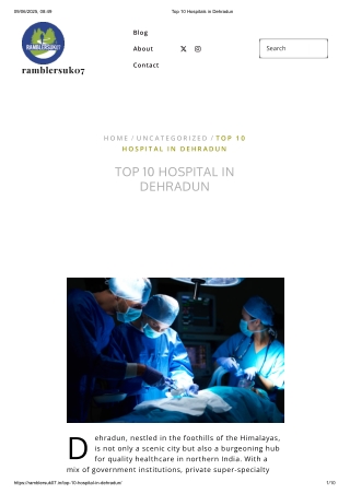 Top 10 Hospitals in Dehradun