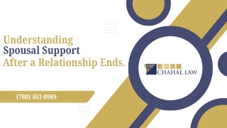 Understanding Spousal Support After a Relationship Ends.
