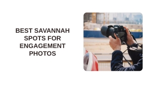Best Savannah Spots for Engagement Photos