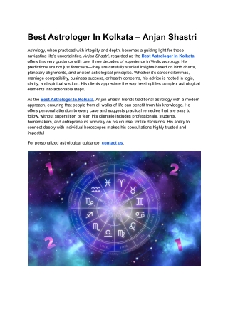 Best Astrologer In Kolkata – Anjan Shastri (12)