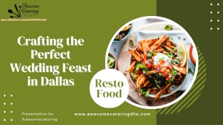 Crafting the Perfect Wedding Feast in Dallas