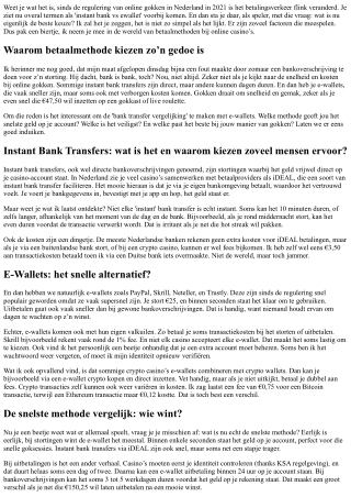 Instant Bank Transfer vs E-Wallet: De Eeuwige Strijd